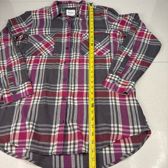 Mudd Multicolor Plaid Button Down Shirt - Picture 6 of 9